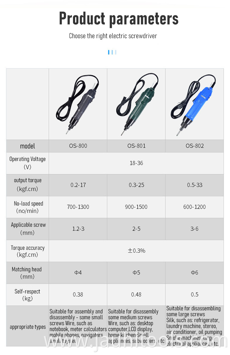 Electric screwdriver Semi-automatic electric driver screw